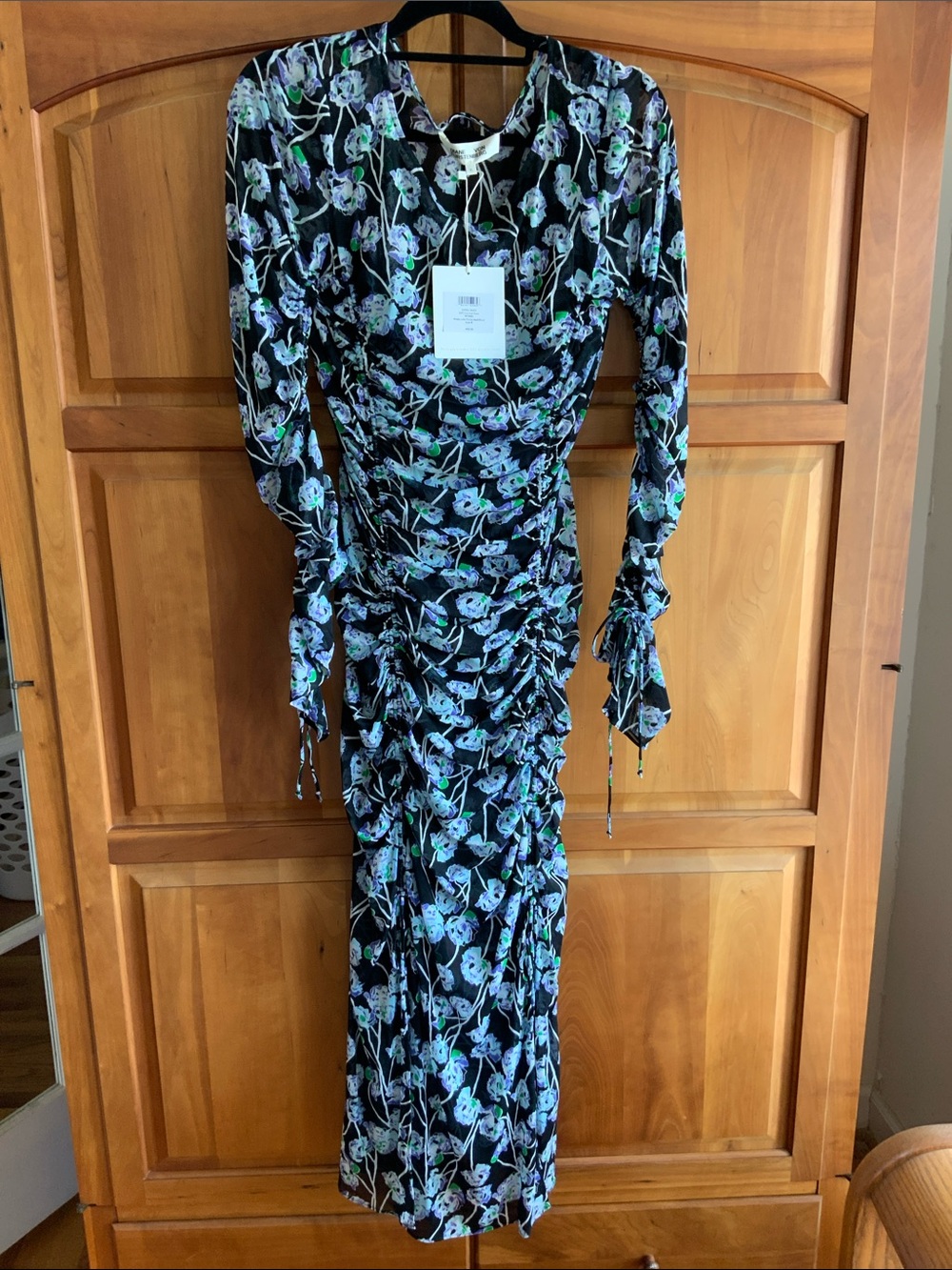 Diane Von Furstenberg, Corinne 2-Piece Dress, XL, NWT, Mesh Overlay, P-T-P 22”